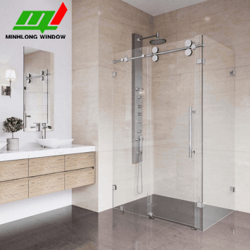 CBIN-02: Vách cabin tắm 90 độ